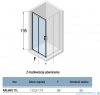 Novellini Kali AH kabina kwadratowa 115x115 profile chrom KALIAH111L-1B/KALIAH111L-1B
